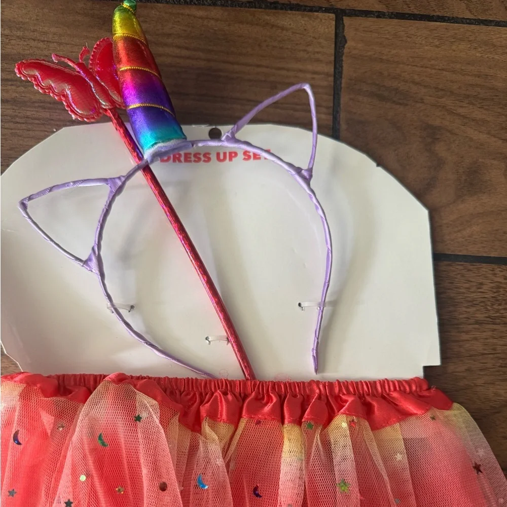 Rainbow Unicorn Kids Costume Halloween 3Pc costume Set size 3+